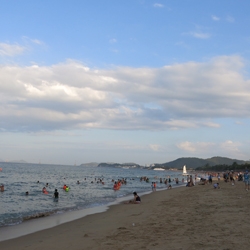 Picture of the beach and ocean in Vietnam. 