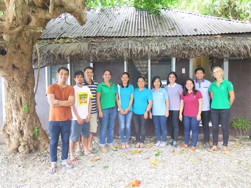 Picture of the Reef-World and Green Fins Philippines teams.  