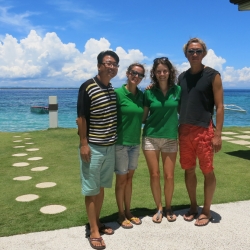 Picture of the Reef-World team with new contacts in Mactan. 