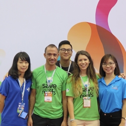 Picture of Reef-World representatives with the team from XRFE in Xiamen. 