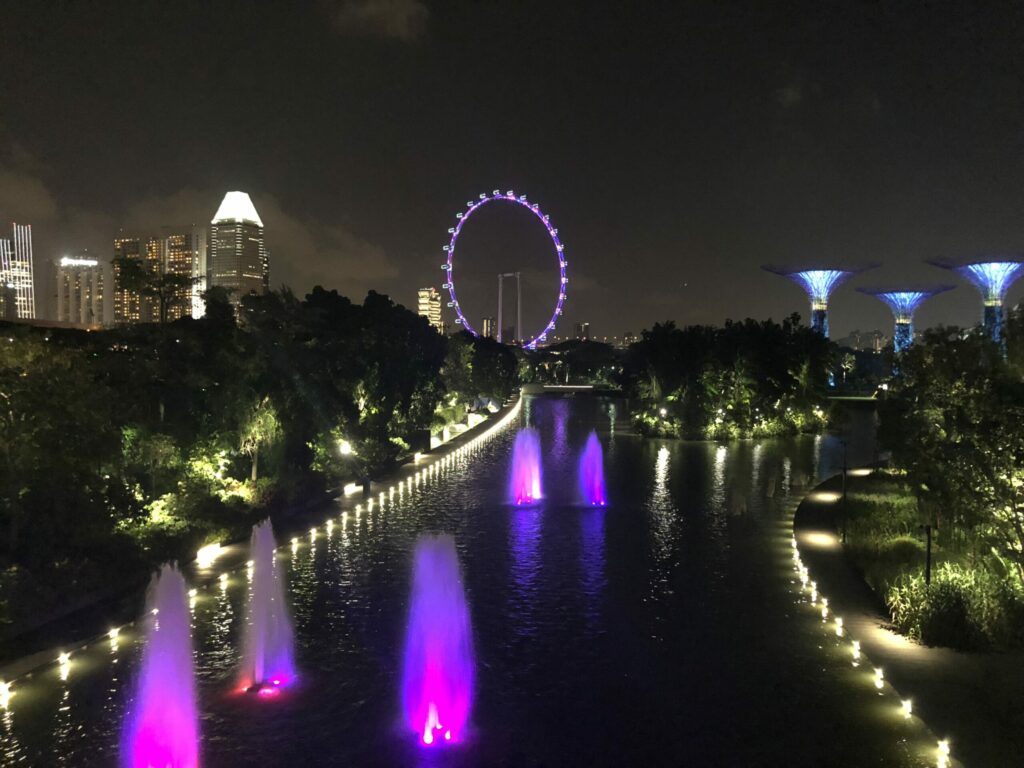 Singapore scene at night