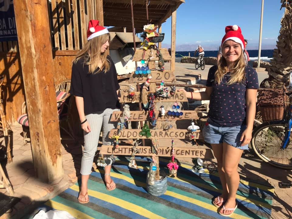 Christmas tree at Lighthouse Dive Center, Dahab