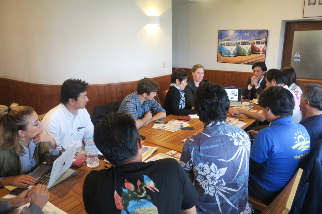 Dive centres in Onna Village, Japan learning about the Green Fins approach