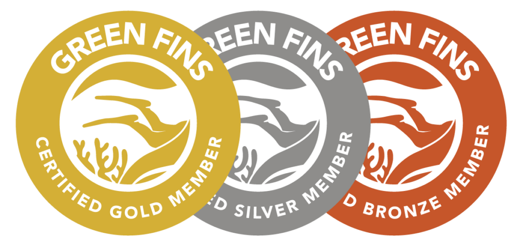 New Green Fins Gold, Silver and Bronze stamp