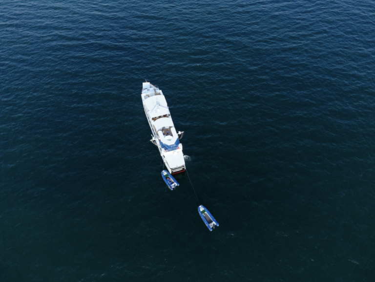 Drone shot of the Humboldt Explorer