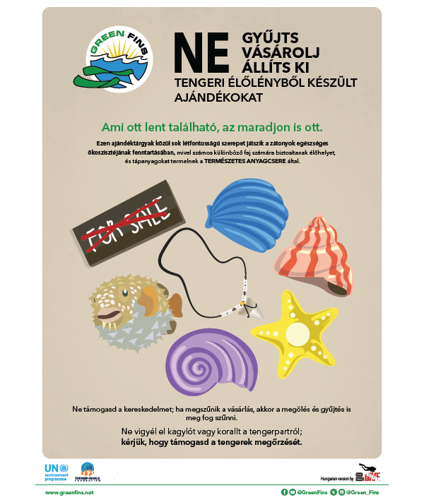 Marine Souvenirs poster (Hungarian - Magyar)