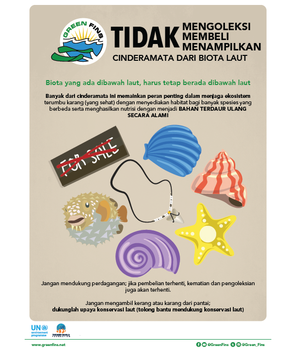 Marine Souvenirs poster (Indonesian - Bahasa Indonesia)